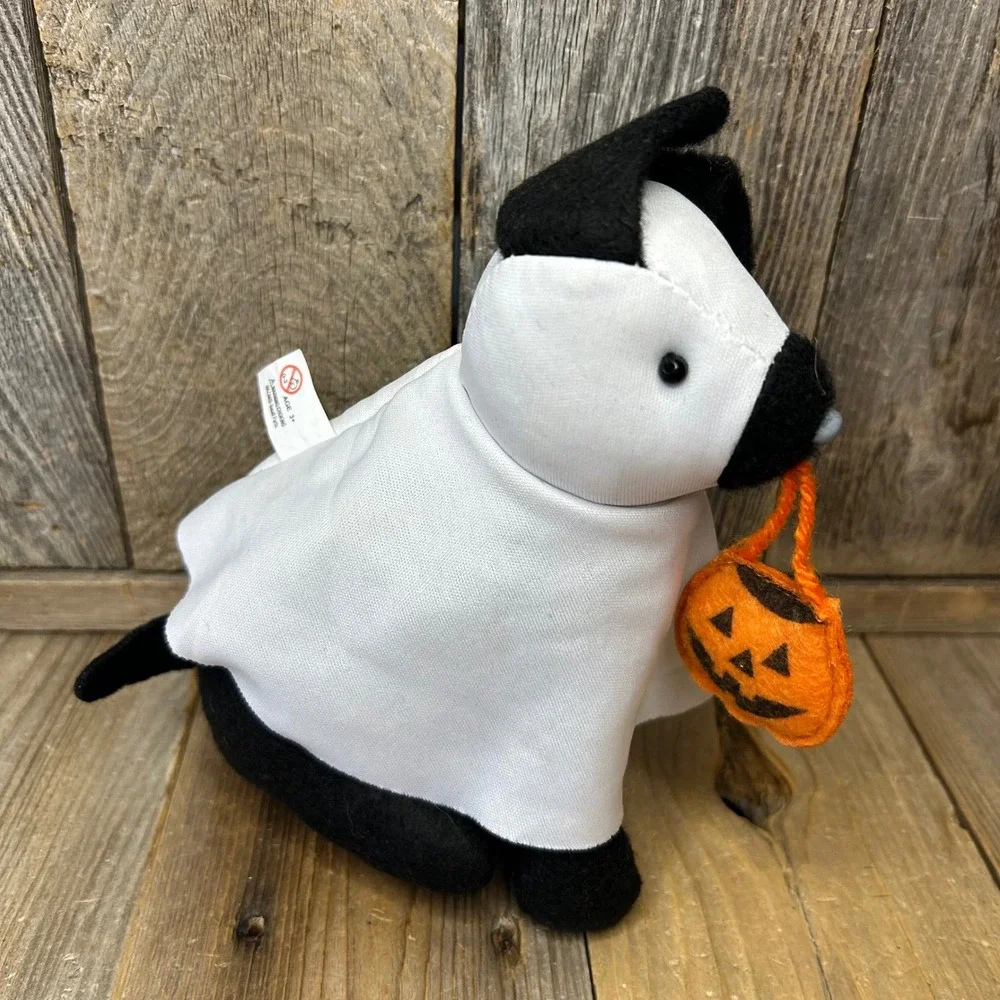 Target Halloween Dog Figurine Set Ghost Costume Bat Wings Skull Shirt 2024